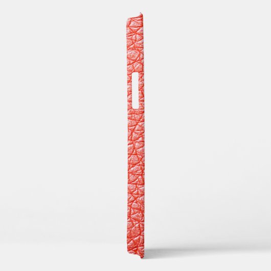 Coques Case-Mate iPhone Échantillon d'ameublement en cuir orange textureab (Verso / Droite)