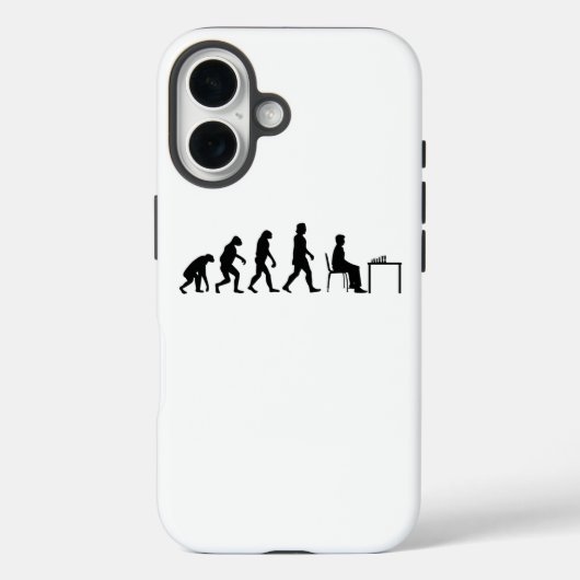 Coques Case-Mate iPhone Échecs - Évolution du joueur d'échecs (Verso)