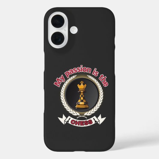 Coques Case-Mate iPhone Échecs King Laurel Crown Passion Stratégie Puissan (Verso)