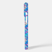 Coques Case-Mate iPhone Echelle de néon rose bleu (Verso / Gauche)