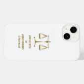 Coques Case-Mate iPhone Échelles de justice (Verso (horizontal))