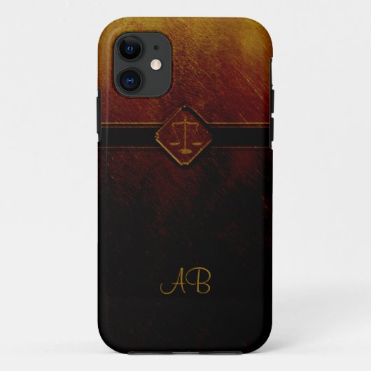 Coques Case-Mate iPhone Échelles de monogramme de justice (Dos)