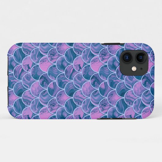 Coques Case-Mate iPhone Échelles roses turquoises (Dos (Horizontal))