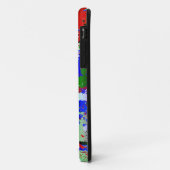 Coques Case-Mate iPhone Éclaboussure au néon d'arc-en-ciel (Dos/Gauche)