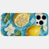 Coques Case-Mate iPhone Éclaboussure de citron (Verso (horizontal))