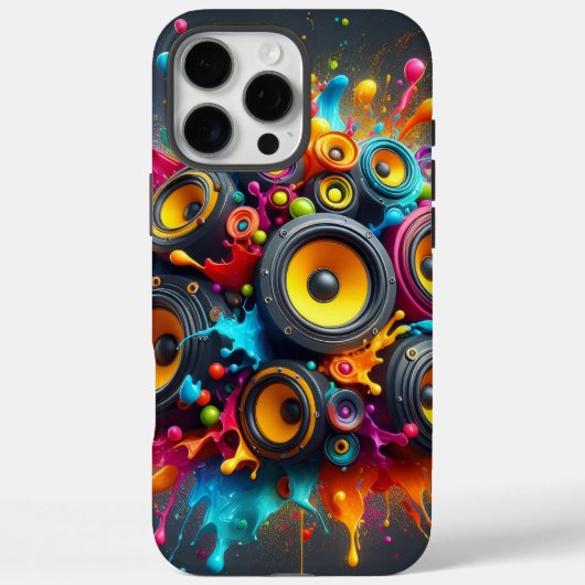 Coques Case-Mate iPhone Éclaboussure de haut-parleurs (Verso)