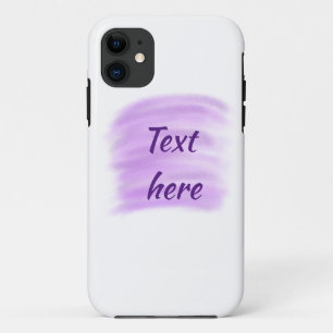 Case-Mate iPhone Case Eclaboussures d'aquarelle violette ajoutent du tex