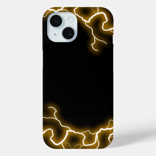 Coques Case-Mate iPhone Éclair doré unique (Verso)