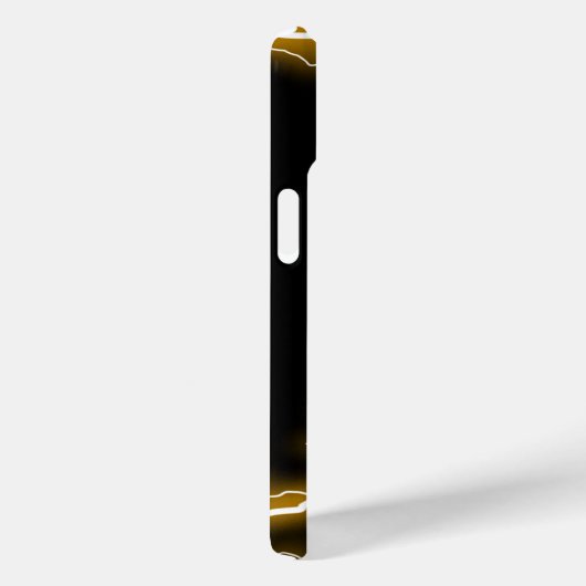 Coques Case-Mate iPhone Éclair doré unique (Verso / Droite)