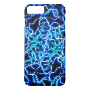 Coques Pour iPhone Éclair électrique néon bleu Tesla Coil