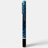 Coques Case-Mate iPhone Éclairage bleu serpent peau profonde (Verso / Gauche)