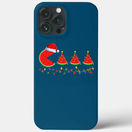 Coques Case-Mate iPhone Éclairage du Père Noël Pastèque Arbre de Noël Noël (Verso)