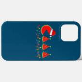 Coques Case-Mate iPhone Éclairage du Père Noël Pastèque Arbre de Noël Noël (Verso (horizontal))