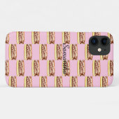 Coques Case-Mate iPhone Éclairs Donuts Aquarelle Chocolat (Dos (Horizontal))