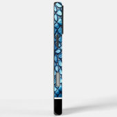 Coques Case-Mate iPhone Éclat bleu serpent à la lumière douce (Verso / Droite)