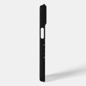Coques Case-Mate iPhone Éclat de chat de l'astronaute vert (Verso / Droite)