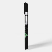 Coques Case-Mate iPhone Éclat de chat de l'astronaute vert (Verso / Gauche)