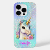 Coques Case-Mate iPhone Éclat de licorne magique (Verso)