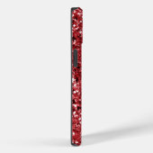 Coques Case-Mate iPhone Éclat de Parties scintillant rouge (Verso / Droite)