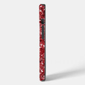 Coques Case-Mate iPhone Éclat de Parties scintillant rouge (Verso / Gauche)