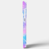 Coques Case-Mate iPhone Éclat rose et bleu Iridescente (Verso / Gauche)