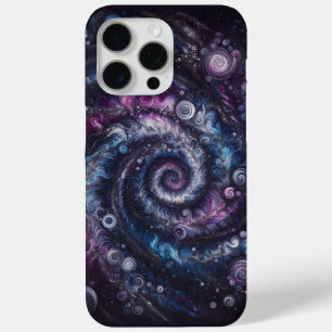 Coque iPhone 15 Pro Max Éclatement cosmique, motif de teinture Cravate