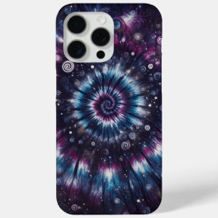 Coque iPhone 15 Pro Max Éclatement cosmique, motif de teinture Cravate