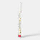 Coques Case-Mate iPhone Éclats tropicaux en or floral (Verso / Droite)