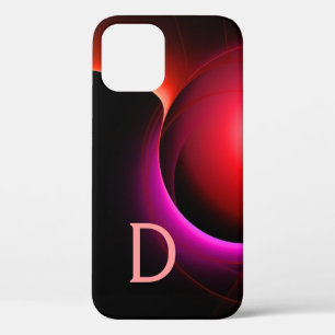 Etui iPhone Case-Mate ECLIPSE MONOGRAM noir rose violet molles