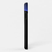 Coques Case-Mate iPhone ECLIPSE MONOGRAM Vibrant noir bleu (Dos/Droite)