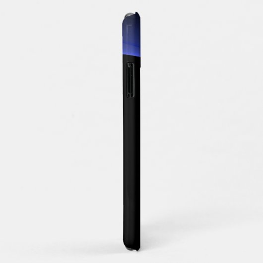 Coques Case-Mate iPhone ECLIPSE MONOGRAM Vibrant noir bleu (Dos/Droite)