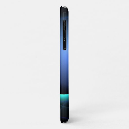 Coques Case-Mate iPhone ECLIPSE MONOGRAM Vibrant noir bleu (Dos/Gauche)
