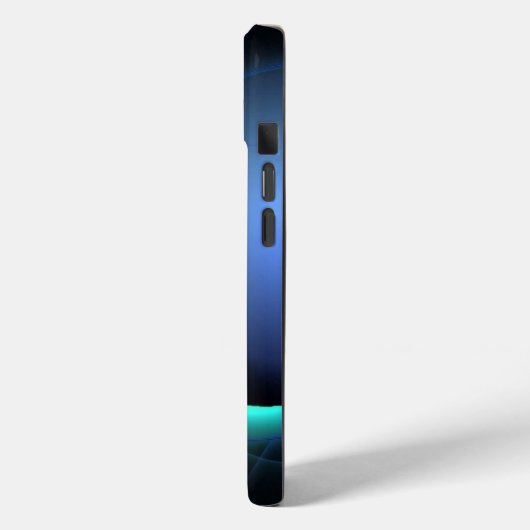 Coques Case-Mate iPhone ECLIPSE MONOGRAM Vibrant noir bleu (Verso / Gauche)