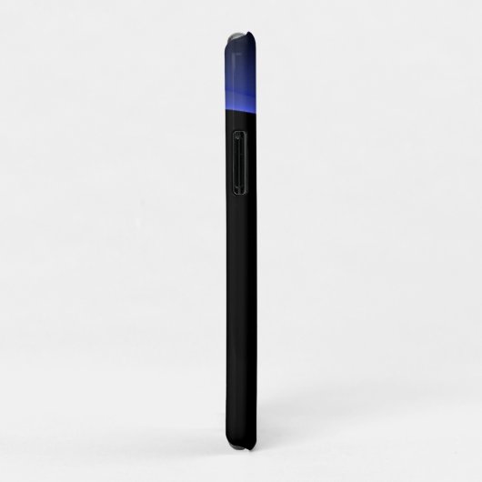 Coques Case-Mate iPhone ECLIPSE MONOGRAM Vibrant noir bleu (Dos/Droite)