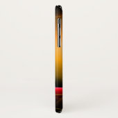 Coques Case-Mate iPhone ECLIPSE MONOGRAM Vibrant noir jaune (Dos/Gauche)