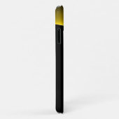 Coques Case-Mate iPhone ECLIPSE MONOGRAM Vibrant noir jaune (Dos/Droite)
