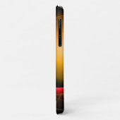 Coques Case-Mate iPhone ECLIPSE MONOGRAM Vibrant noir jaune (Dos/Gauche)
