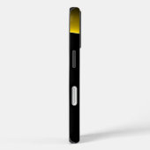 Coques Case-Mate iPhone ECLIPSE MONOGRAM Vibrant noir jaune (Verso / Droite)