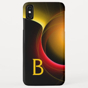 Coque Case-Mate Pour iPhone ECLIPSE MONOGRAM Vibrant noir jaune