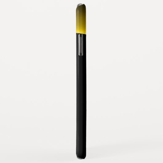 Coques Case-Mate iPhone ECLIPSE MONOGRAM Vibrant noir jaune (Dos/Droite)