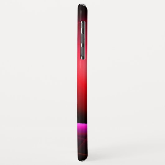 Coques Case-Mate iPhone ECLIPSE MONOGRAM Vibrant noir rouge rose (Dos/Gauche)