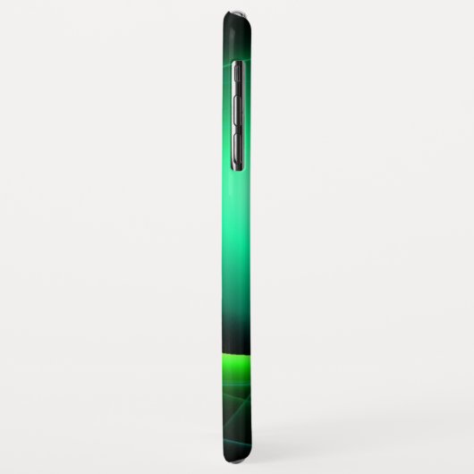 Coques Case-Mate iPhone ECLIPSE MONOGRAM Vibrant vert noir (Dos/Gauche)