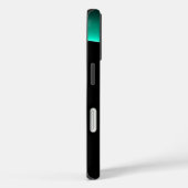 Coques Case-Mate iPhone ECLIPSE MONOGRAM Vibrant vert noir (Verso / Droite)