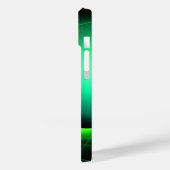 Coques Case-Mate iPhone ECLIPSE MONOGRAM Vibrant vert noir (Verso / Gauche)