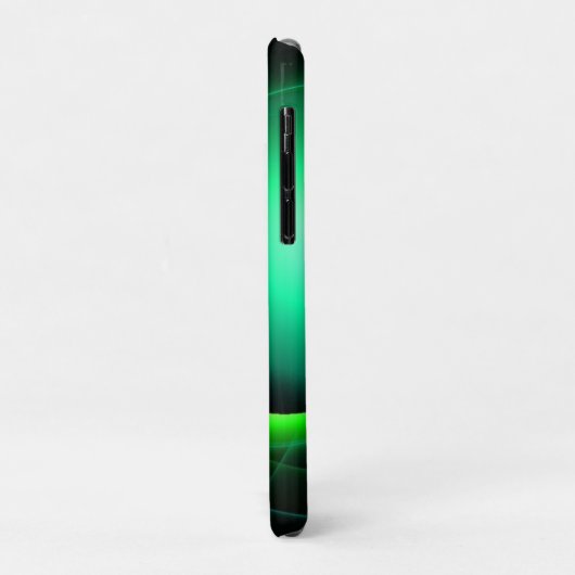 Coques Case-Mate iPhone ECLIPSE MONOGRAM Vibrant vert noir (Dos/Gauche)