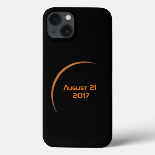 iPhone 13 Case Éclipse solaire partielle près du maximum le 21 ao