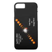 Coques Case-Mate iPhone Éclipse solaire totale 2024 (Dos)