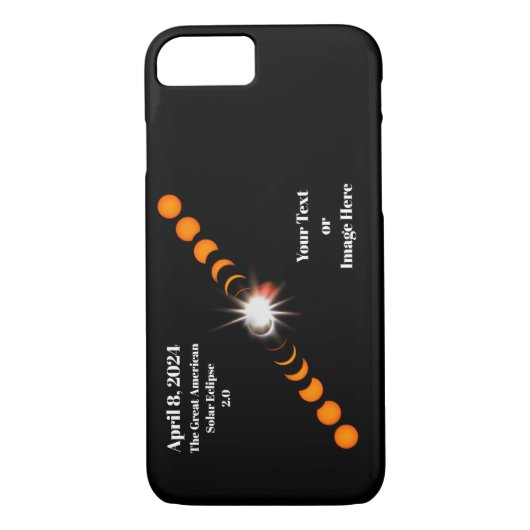Coques Case-Mate iPhone Éclipse solaire totale 2024 (Dos)