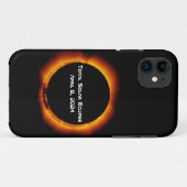 Coques Case-Mate iPhone Éclipse solaire totale 2024 (Dos (Horizontal))
