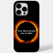 Coques Case-Mate iPhone Éclipse solaire totale 2024 (Verso)